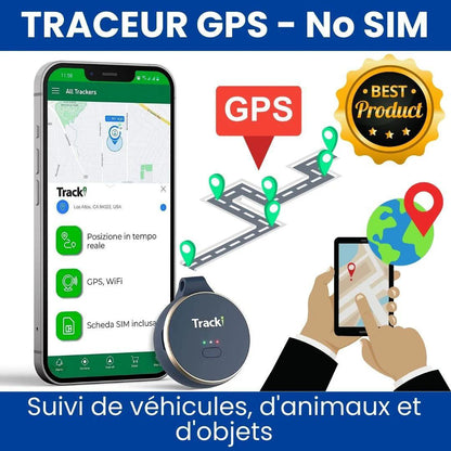 Mini Traceur GPS Sans Fil – Compatible Apple Find My &amp; Android – Ne perdez plus jamais vos objets