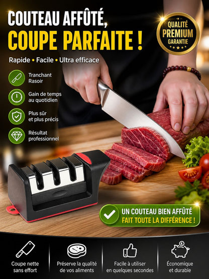 Aiguiseur de Couteaux Professionnel – Lames Ultra Tranchantes en Quelques Secondes